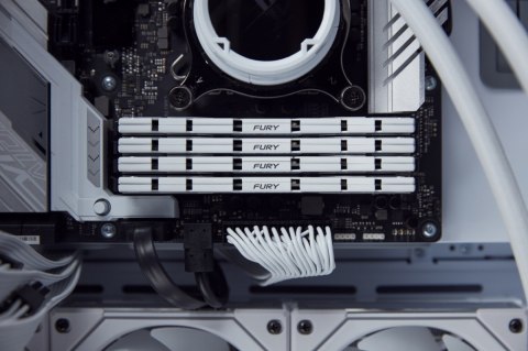 Kingston Pamięć DDR5 Fury Renegade 32GB(2*16GB)/6400 CL32 biała