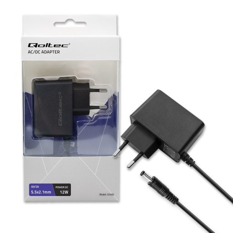 Qoltec Zasilacz sieciowy 12W | 6V | 2A | 5.5*2.1 Qoltec Zasilacz sieciowy 12W | 6V | 2A | 5.5*2.1