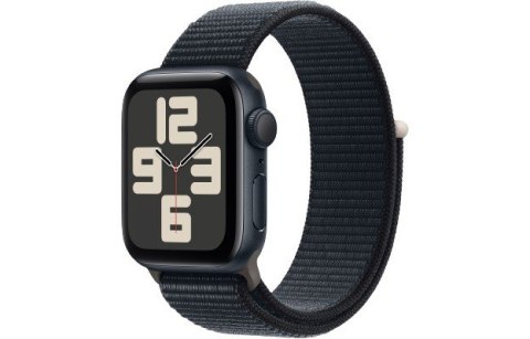 Apple Watch SE GPS, 40mm Koperta z aluminium w kolorze północy z opaską sportową w kolorze północy Apple Watch SE GPS, 40mm Koperta z aluminium w kolorze północy z opaską sportową w kolorze północy