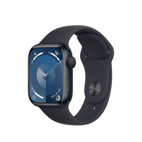Apple Watch Series 9 GPS, 41mm Koperta z aluminium w kolorze północy z paskiem sportowym w kolorze północy - M/L Apple Watch Series 9 GPS, 41mm Koperta z aluminium w kolorze północy z paskiem sportowym w kolorze północy - M/L