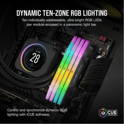 Corsair Pamięć DDR5 VENGEANCE RGB 64GB/6000 (2x32GB) CL30 AMD EXPO