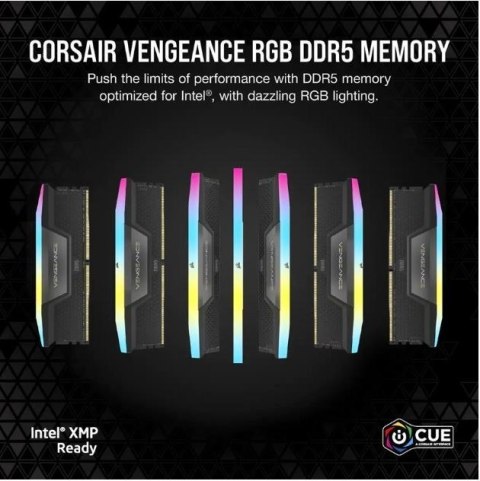 Corsair Pamięć DDR5 VENGEANCE RGB 64GB/6000 (2x32GB) CL30 AMD EXPO
