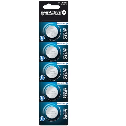 EverActive Baterie litowe mini CR2477 blister 5 szt. EverActive Baterie litowe mini CR2477 blister 5 szt.