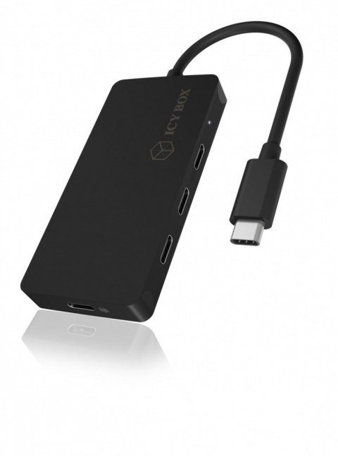 IcyBox Hub IB-HUB1429-CPD 4x TYPE-C HUB USB, 3x TYPE-C, 1x TYPE-C PD do 100 Watt IcyBox Hub IB-HUB1429-CPD 4x TYPE-C HUB USB, 3x TYPE-C, 1x TYPE-C PD do 100 Watt