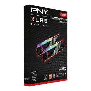 PNY Pamięć 32GB DDR5 6000MHz 48000 MD32GK2D5600040MXRGB