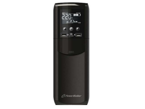 PowerWalker Zasilacz awaryjny VI 1500 CSW line-interactive 1200VA 4x230V schuko USB-B 2xUSB ładowarka