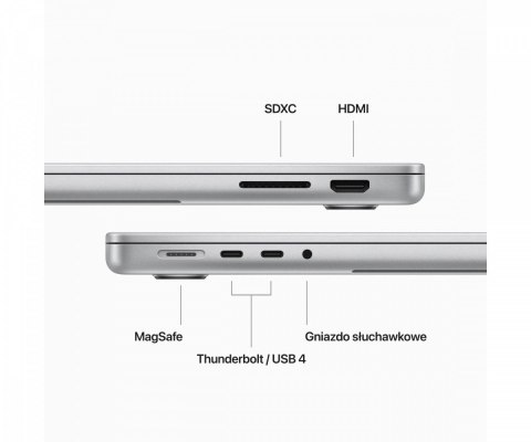 Apple MacBook Pro 14,2 cali: M3 8/10, 8GB, 512GB - Gwiezdna szarość