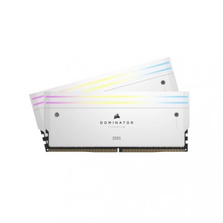 Corsair Pamięć DDR5 Dominator Titanium RGB 64GB/6600(2*32GB) CL32 Intel XMP biała