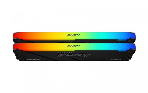 Kingston Pamięć DDR4 Fury Beast RGB 64GB(2*32GB)/3200 CL16 Kingston Pamięć DDR4 Fury Beast RGB 64GB(2*32GB)/3200 CL16