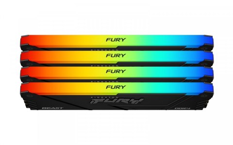 Kingston Pamięć DDR4 Fury Beast RGB 64GB(4*16GB)/3200 CL16