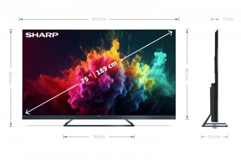 Sharp Telewizor LED 75 cali 75FQ8EG