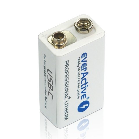EverActive Akumulator 6F22/9V Li-ion 550 mAh USB-C EverActive Akumulator 6F22/9V Li-ion 550 mAh USB-C