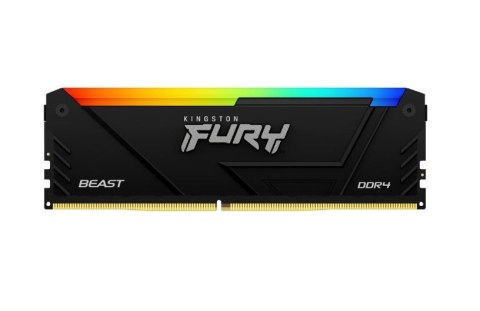 Kingston Pamięć DDR4 Fury Beast RGB 16GB(1*16GB)/3200 CL16 Kingston Pamięć DDR4 Fury Beast RGB 16GB(1*16GB)/3200 CL16