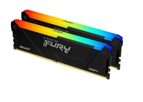 Kingston Pamięć DDR4 Fury Beast RGB 32GB(2*16GB)/3200 CL16 Kingston Pamięć DDR4 Fury Beast RGB 32GB(2*16GB)/3200 CL16