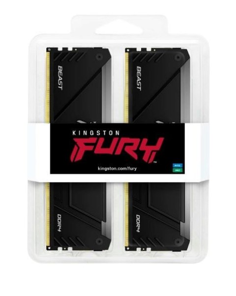 Kingston Pamięć DDR4 Fury Beast RGB 64GB(4*16GB)/3200 CL16 Kingston Pamięć DDR4 Fury Beast RGB 64GB(4*16GB)/3200 CL16