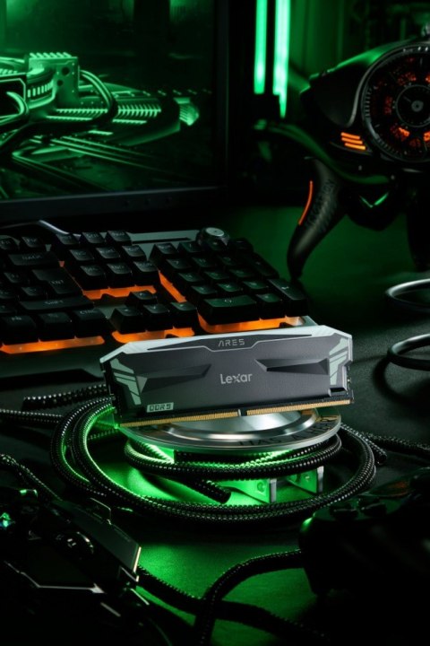 Lexar Pamięć DDR5 ARES RGB Gaming 32GB(2*16GB)/7200 czarna