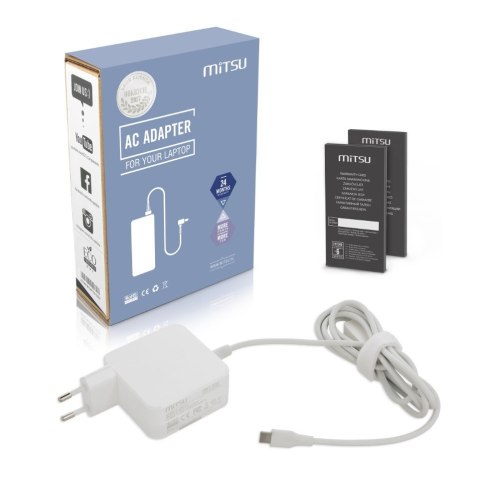 Mitsu Zasilacz USB Type C 45W Biały Mitsu Zasilacz USB Type C 45W Biały
