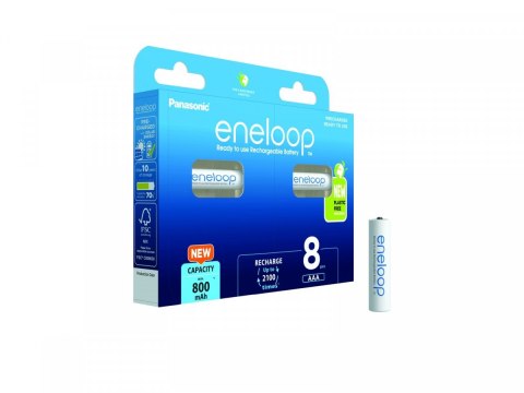 Panasonic Eneloop AAA akumulator 800 mAh 8 szt Panasonic Eneloop AAA akumulator 800 mAh 8 szt
