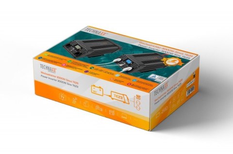 Technaxx Deutschland GmbH & Co. KG Falownik inwerter mocy 3000W DC 12V/AC 230V TE23 Technaxx Deutschland GmbH & Co. KG Falownik inwerter mocy 3000W DC 12V/AC 230V TE23