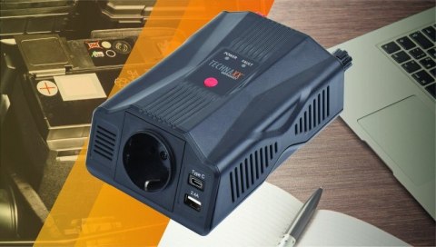 Technaxx Deutschland GmbH & Co. KG Falownik przetwornica 300W DC 12V/AC 230V TE24 Technaxx Deutschland GmbH & Co. KG Falownik przetwornica 300W DC 12V/AC 230V TE24