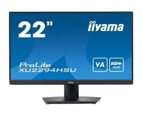 IIYAMA Monitor 21.5 cala XU2294HSU-B2 VA,FHD,HDMI,DP,USB3.0,2x2W,VESA IIYAMA Monitor 21.5 cala XU2294HSU-B2 VA,FHD,HDMI,DP,USB3.0,2x2W,VESA