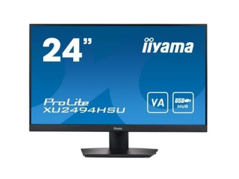 IIYAMA Monitor 23.8 cale XU2494HSU-B2 VA,FHD,HDMI,DP,2xUSB3.0,SLIM,2x2W IIYAMA Monitor 23.8 cale XU2494HSU-B2 VA,FHD,HDMI,DP,2xUSB3.0,SLIM,2x2W