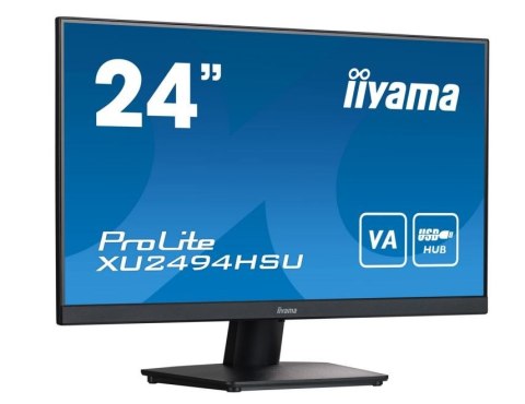 IIYAMA Monitor 23.8 cale XU2494HSU-B2 VA,FHD,HDMI,DP,2xUSB3.0,SLIM,2x2W IIYAMA Monitor 23.8 cale XU2494HSU-B2 VA,FHD,HDMI,DP,2xUSB3.0,SLIM,2x2W