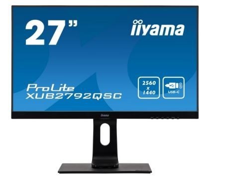 IIYAMA Monitor 27 cali XUB2792QSC-B1 IPS,QHD,USB-C,HDMI,DP,USB3.0,2x2W IIYAMA Monitor 27 cali XUB2792QSC-B1 IPS,QHD,USB-C,HDMI,DP,USB3.0,2x2W