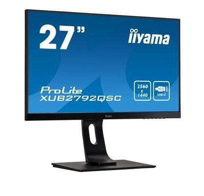 IIYAMA Monitor 27 cali XUB2792QSC-B1 IPS,QHD,USB-C,HDMI,DP,USB3.0,2x2W IIYAMA Monitor 27 cali XUB2792QSC-B1 IPS,QHD,USB-C,HDMI,DP,USB3.0,2x2W