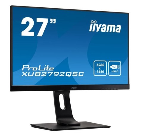 IIYAMA Monitor 27 cali XUB2792QSC-B1 IPS,QHD,USB-C,HDMI,DP,USB3.0,2x2W IIYAMA Monitor 27 cali XUB2792QSC-B1 IPS,QHD,USB-C,HDMI,DP,USB3.0,2x2W