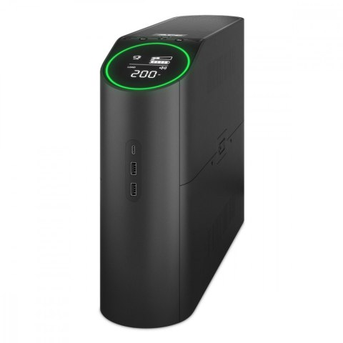 APC Zasilacz awaryjny BGM2200B-GR Back-UPS Pro, 2200VA/1320W, Tower, 230V, 4xSchuko, 2xIEC C13 outlets, RGB Lights, Pure Sine APC Zasilacz awaryjny BGM2200B-GR Back-UPS Pro, 2200VA/1320W, Tower, 230V, 4xSchuko, 2xIEC C13 outlets, RGB Lights, Pure Sine