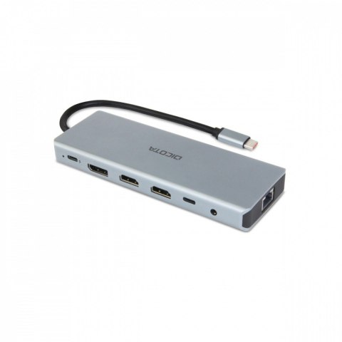 DICOTA Stacja dokująca USB-C 13 w 1 Dock 4K HDMI/DP PD 100W DICOTA Stacja dokująca USB-C 13 w 1 Dock 4K HDMI/DP PD 100W