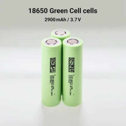 Green Cell 20x Ogniwo Akumulator 18650 Li-Ion INR1865029E 3.7V 2900mAh Green Cell 20x Ogniwo Akumulator 18650 Li-Ion INR1865029E 3.7V 2900mAh