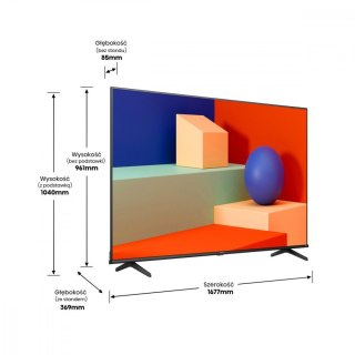 Hisense Telewizor LED 75 cali 75A6K