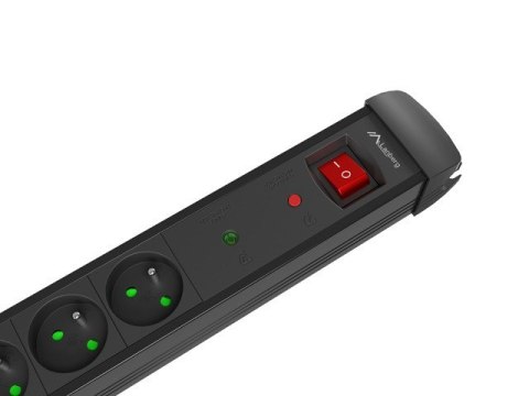 Lanberg Listwa zasilająca 1,5m 5x230V SP1-05E-0150-BK
