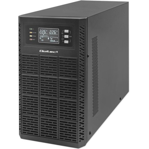 Qoltec Zasilacz awaryjny UPS 3kVA | 3000W | Power Factor 1.0 | LCD | EPO| USB | On-line Qoltec Zasilacz awaryjny UPS 3kVA | 3000W | Power Factor 1.0 | LCD | EPO| USB | On-line