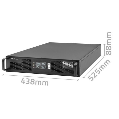 Qoltec Zasilacz awaryjny UPS do RACK | 1kVA | 1000W | Power Factor 1.0 |LCD | On-line Qoltec Zasilacz awaryjny UPS do RACK | 1kVA | 1000W | Power Factor 1.0 |LCD | On-line