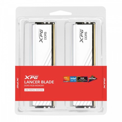 Adata Pamięć XPG Lancer Blade DDR5 6000 32GB 2x16 CL30 RGB biała Adata Pamięć XPG Lancer Blade DDR5 6000 32GB 2x16 CL30 RGB biała