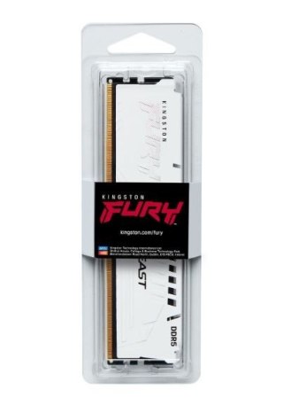 Kingston Pamięć DDR5 Fury Beast 16GB(1*16GB)/6400 CL32 XMP biała