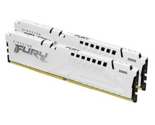 Kingston Pamięć DDR5 Fury Beast 32GB(2*16GB)/6000 CL30 XMP biała