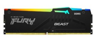 Kingston Pamięć DDR5 Fury Beast RGB 32GB(1*32GB)/6000 CL30 EXPO czarna