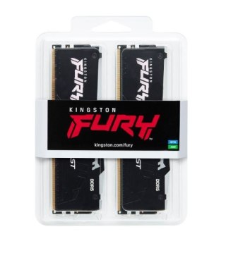 Kingston Pamięć DDR5 Fury Beast RGB 32GB(1*32GB)/6000 CL30 XMP czarna