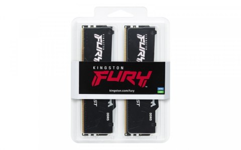 Kingston Pamięć DDR5 Fury Beast RGB 64GB(2*32GB)/6400 CL32 EXPO czarna Kingston Pamięć DDR5 Fury Beast RGB 64GB(2*32GB)/6400 CL32 EXPO czarna