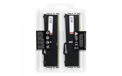 Kingston Pamięć DDR5 Fury Beast RGB 64GB(2*32GB)/6400 CL32 EXPO czarna Kingston Pamięć DDR5 Fury Beast RGB 64GB(2*32GB)/6400 CL32 EXPO czarna