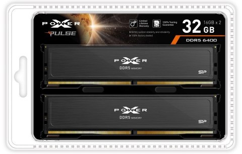 Silicon Power Pamięć DDR5 XPOWER Pulse 32GB/6400 2*16GB CL32 Silicon Power Pamięć DDR5 XPOWER Pulse 32GB/6400 2*16GB CL32