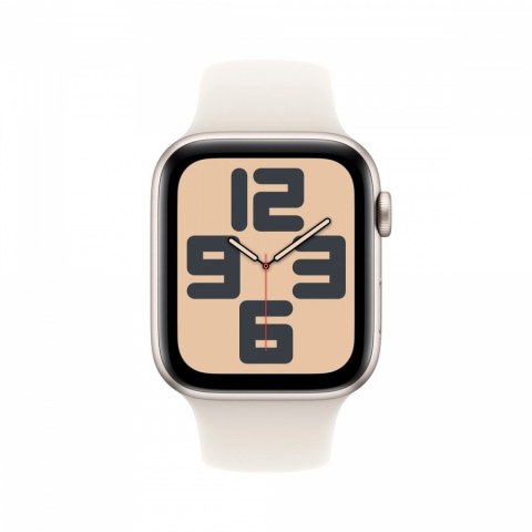 Apple Watch SE GPS + Cellular, koperta 44 mm z aluminium w kolorze księżycowej poświaty z paskiem sportowym w kolorze księżycowej pośw Apple Watch SE GPS + Cellular, koperta 44 mm z aluminium w kolorze księżycowej poświaty z paskiem sportowym w kolorze księżycowej pośw