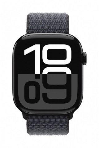 Apple Watch Series 10 GPS + Cellular, koperta 46 mm z aluminium w kolorze onyksu z opaską sportową w kolorze atramentowym