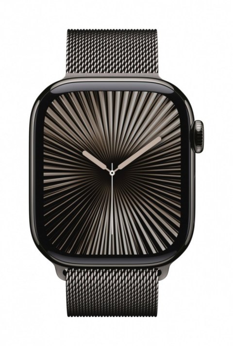 Apple Watch Series 10 GPS + Cellular, koperta 46 mm z tytanu w kolorze łupkowym z bransoletą mediolańską w kolorze tytanu łupkowego - Apple Watch Series 10 GPS + Cellular, koperta 46 mm z tytanu w kolorze łupkowym z bransoletą mediolańską w kolorze tytanu łupkowego -