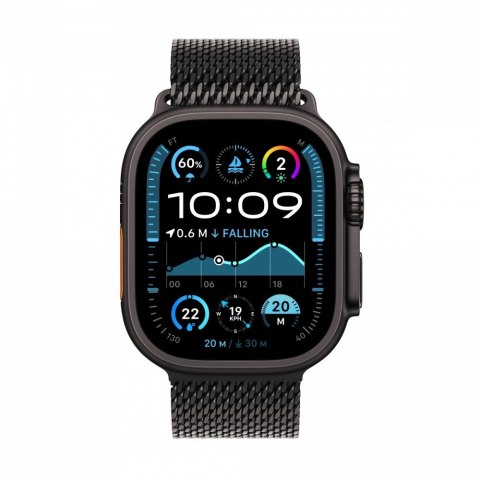 Apple Watch Ultra 2 GPS + Cellular, koperta 49 mm z tytanu w kolorze czarnym z bransoletą mediolańską L z tytanu w kolorze czarnym Apple Watch Ultra 2 GPS + Cellular, koperta 49 mm z tytanu w kolorze czarnym z bransoletą mediolańską L z tytanu w kolorze czarnym