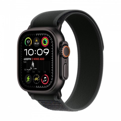 Apple Watch Ultra 2 GPS + Cellular, koperta 49 mm z tytanu w kolorze czarnym z opaską Trial M/L w kolorze czarnym Apple Watch Ultra 2 GPS + Cellular, koperta 49 mm z tytanu w kolorze czarnym z opaską Trial M/L w kolorze czarnym